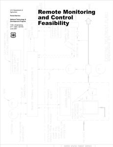 Remote Monitoring and Control Feasibility U.S. Department of