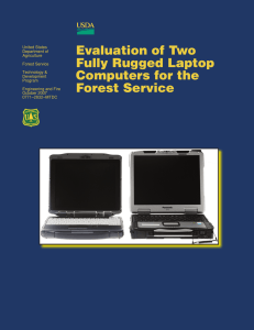 Evaluation of Two Fully Rugged Laptop Computers for the Forest Service
