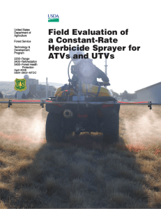 Field Evaluation of a Constant-Rate Herbicide Sprayer for Rev