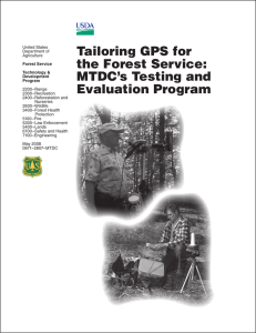 Tailoring GPS for the Forest Service: MTDC’s Testing and Evaluation Program