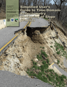 Simplified User’s Guide to Time-Domain- Reflectometry Monitoring of Slope