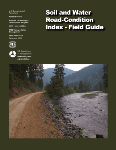 Soil and Water Road-Condition Index - Field Guide