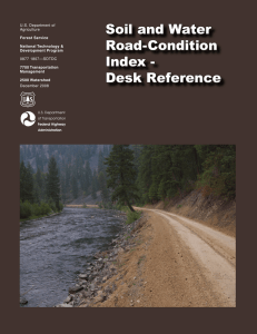 Soil and Water Road-Condition Index - Desk Reference