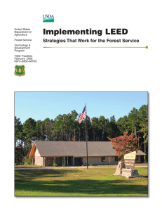 Implementing LEED  Strategies That Work for the Forest Service