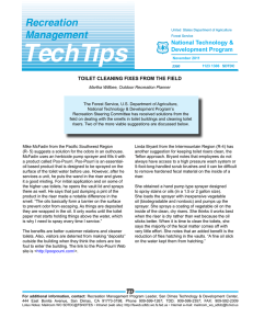 TechTips Recreation Management National Technology &amp;
