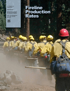 Fireline Production Rates U.S. Department
