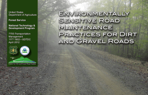 Environmentally Sensitive Road Maintenance Practices for Dirt