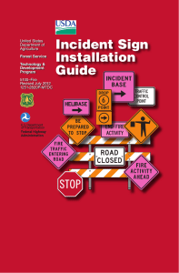 Incident Sign Installation Guide 6