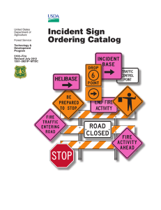 6 Incident Sign Ordering Catalog HELIBASE