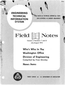 Feld Notes Whos Who INFORMATION