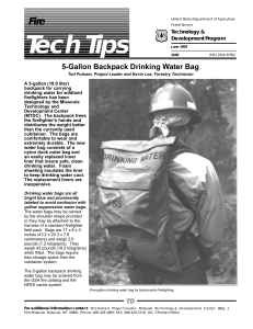 Tech Tips Fire 5-Gallon Backpack Drinking Water Bag Technology &amp;