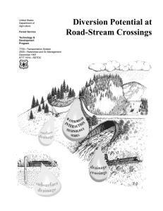 Diversion Potential at Road-Stream Crossings