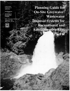 Planning Guide for On-Site Greywater/ Wastewater Disposal Systems for