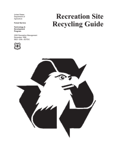 Recreation Site Recycling Guide i United States