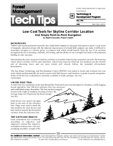 Tech Tips Forest Management