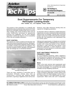 Tech Tips Aviation Management Dust Suppressants For Temporary