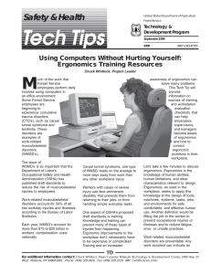 M Safety &amp; Health Using Computers Without Hurting Yourself: Ergonomics Training Resources