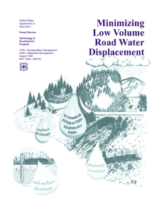 Minimizing Low Volume Road Water Displacement