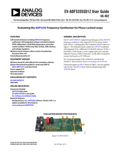 EV-ADF5355SD1Z User Guide UG-802