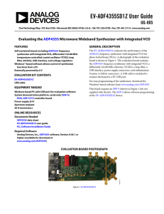 EV-ADF4355SD1Z User Guide UG-805