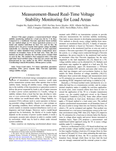 10.1109/TPWRS.2015.2477080) urement  units  (PMUs)  on  transmission ...  wide-area  measurements  for  real-time  stability ...
