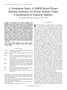 A Simulation Study of OBDD-Based Proper Consideration of Transient Stability