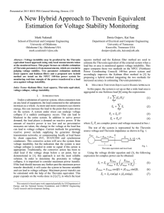 A New Hybrid Approach to Thevenin Equivalent Mark Nakmali