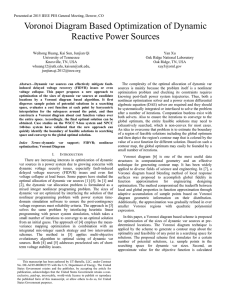 Voronoi Diagram Based Optimization of Dynamic Reactive Power Sources