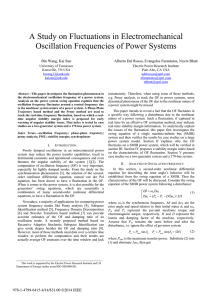 A Study on Fluctuations in Electromechanical Oscillation Frequencies of Power Systems