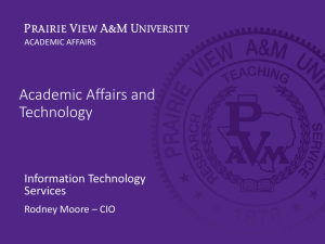 Academic Affairs and Technology Information Technology Services