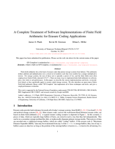 A Complete Treatment of Software Implementations of Finite Field