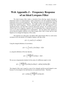 Web Appendix J -  Frequency Response