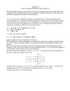 Math 2250−4 Week 5 concepts and homework, due February 10.