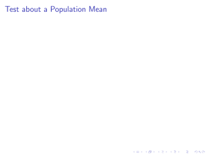 Test for Population Mean of A Normal Population with Known σ