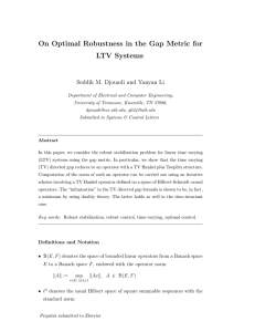 On Optimal Robustness in the Gap Metric for LTV Systems