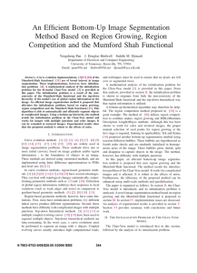 An Efficient Bottom-Up Image Segmentation Method Based on Region Growing, Region