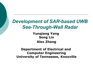 Development of SAR-based UWB See-Through-Wall Radar