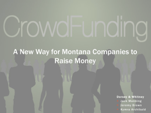 A New Way for Montana Companies to Raise Money