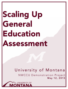 Scaling Up General Education Assessment