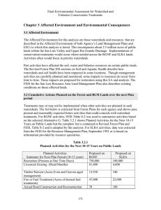 Chapter 3 Affected Environment and Environmental Consequences