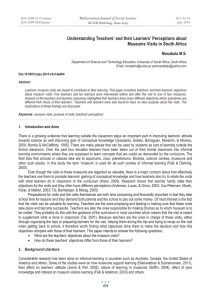 Understanding Teachers’ and their Learners’ Perceptions about Mosabala M.S.