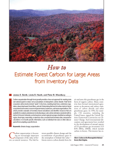 How to Estimate Forest Carbon for Large Areas from Inventory Data