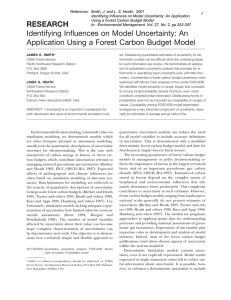 RESEARCH Identifying Influences on Model Uncertainty: An