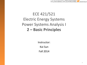 ECE 421/521 Electric Energy Systems  2 – Basic Principles