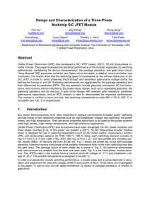 Design and Characterization of a Three-Phase Multichip SiC JFET Module