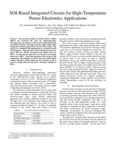 SOI-Based Integrated Circuits for High-Temperature Power Electronics Applications