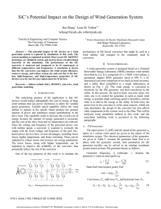 SiC’s Potential Impact on the Design of Wind Generation System