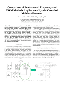 Comparison of Fundamental Frequency and Multilevel Inverter