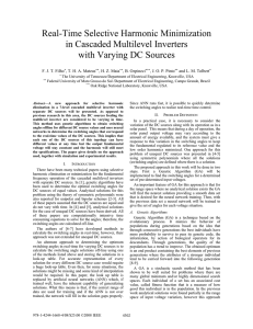 Real-Time Selective Harmonic Minimization in Cascaded Multilevel Inverters with Varying DC Sources