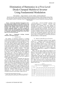 In this paper, a five-level DCMLI switching at the